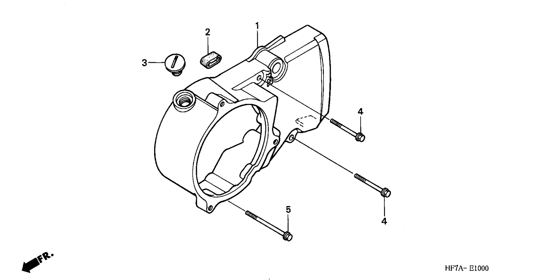 Left Crankcase крышка