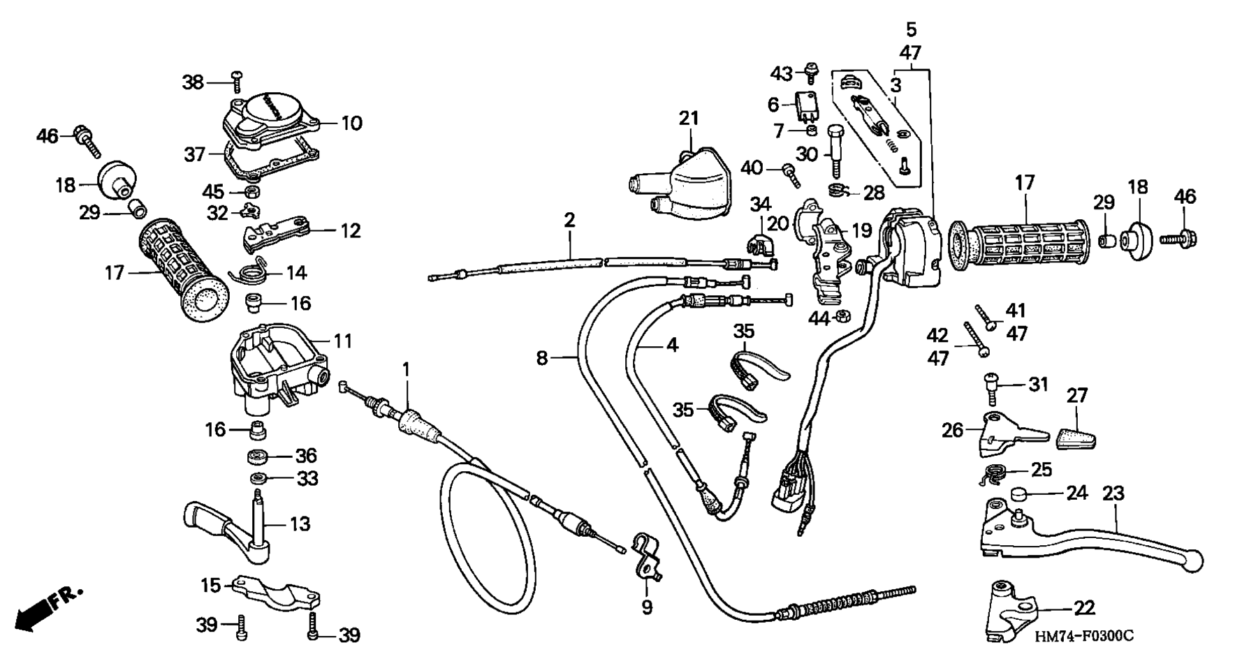 ручка LEVERS / SWITCHES / CABLES
