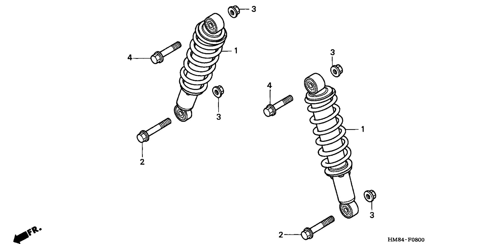 Передняя часть SHOCK ABSORBER