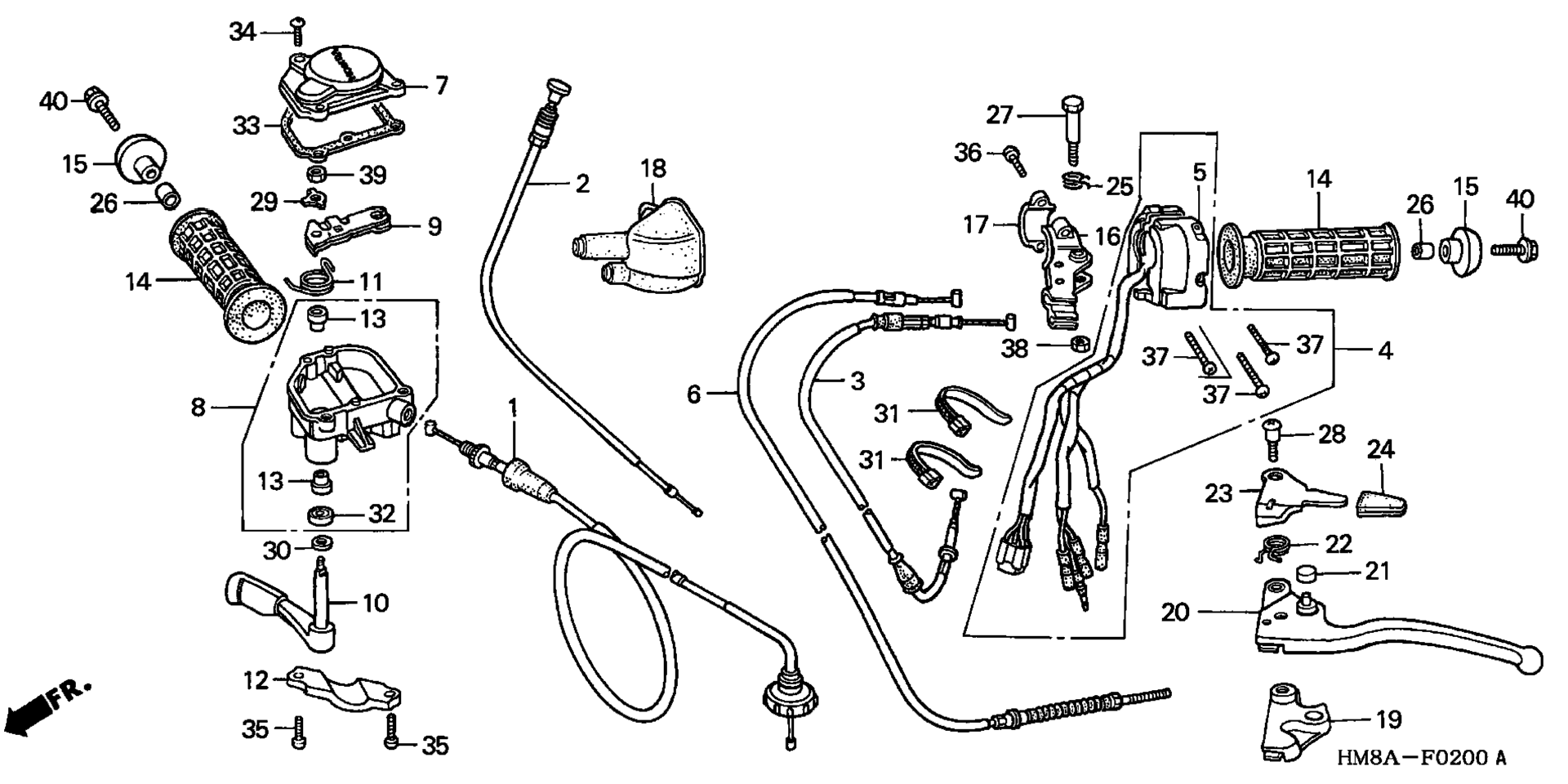 ручка LEVERS / SWITCHES / CABLES ('02 '04)