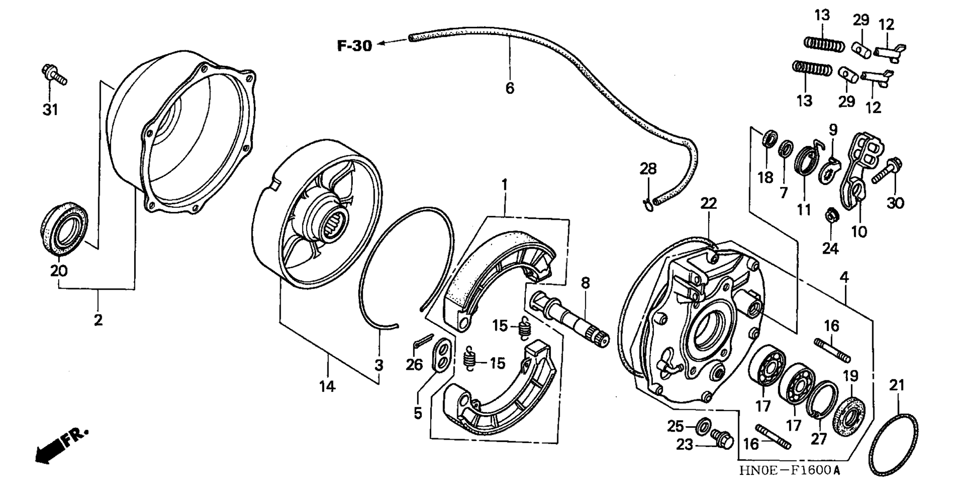 Задняя часть BRAKE PANEL
