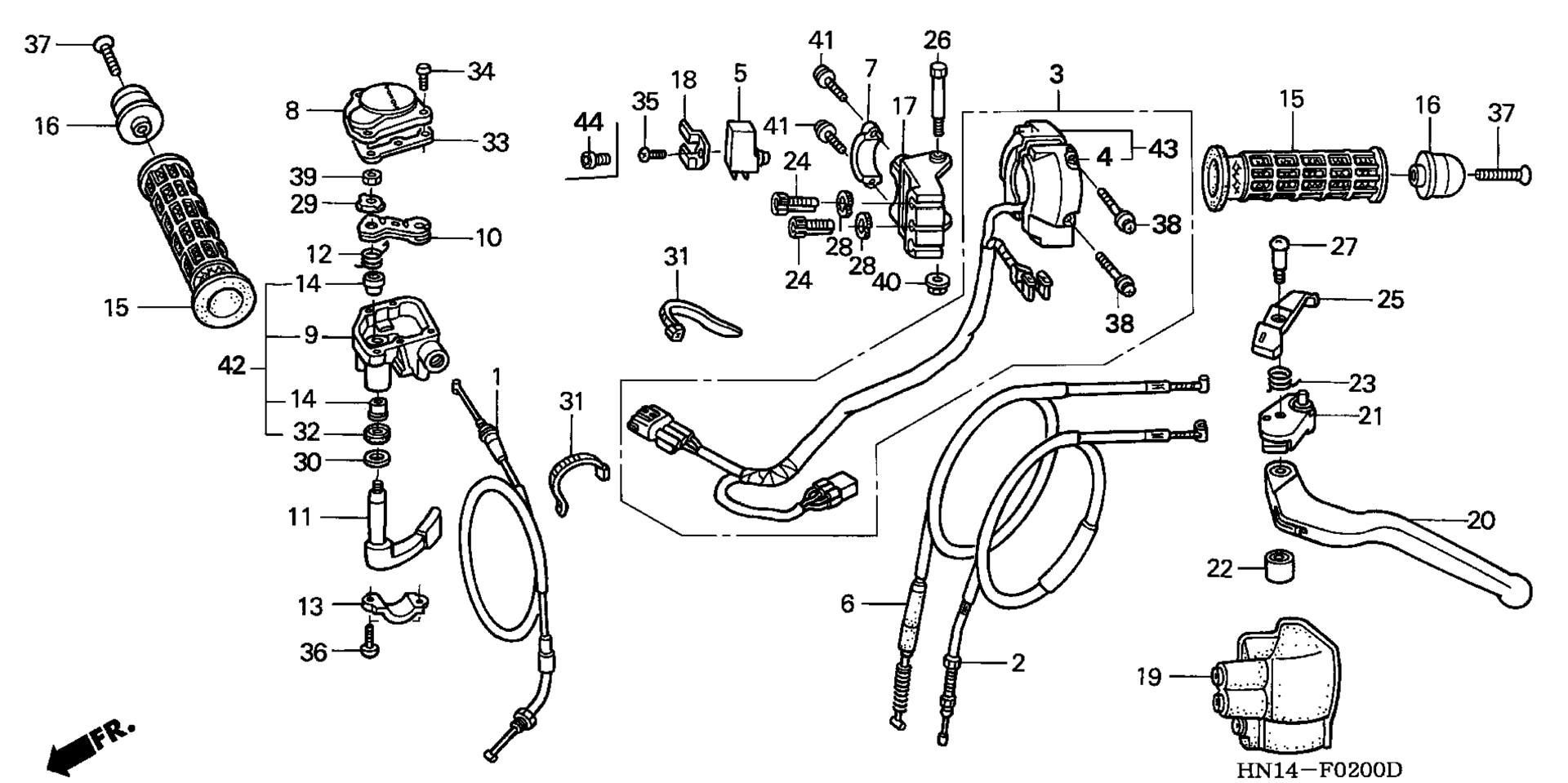 ручка LEVERS / SWITCHES / CABLES