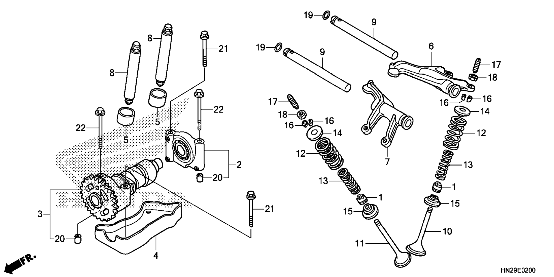 CAMSHAFT / клапан