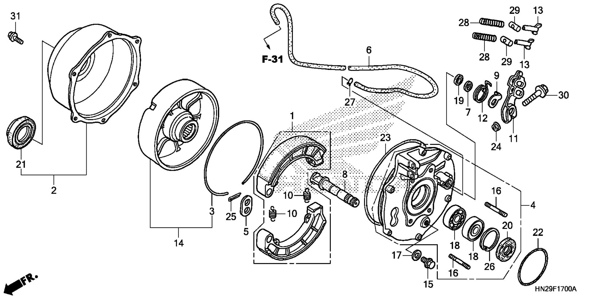 Задняя часть BRAKE PANEL