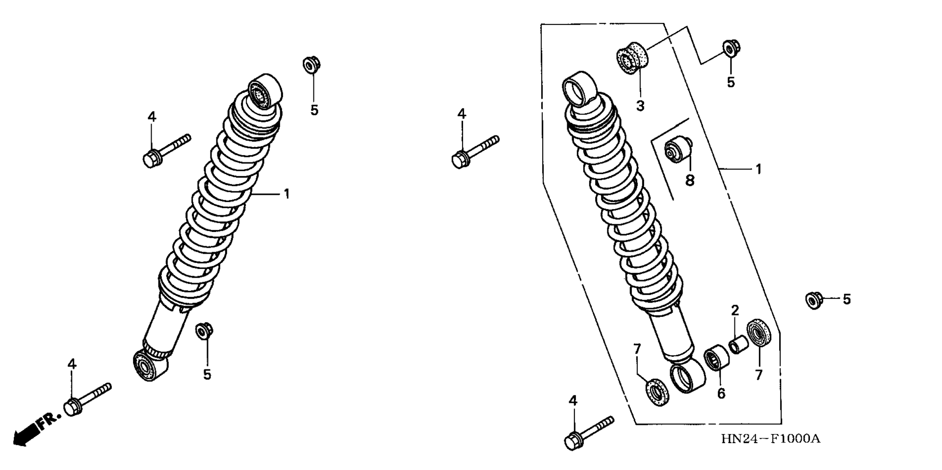 Передняя часть SHOCK ABSORBER