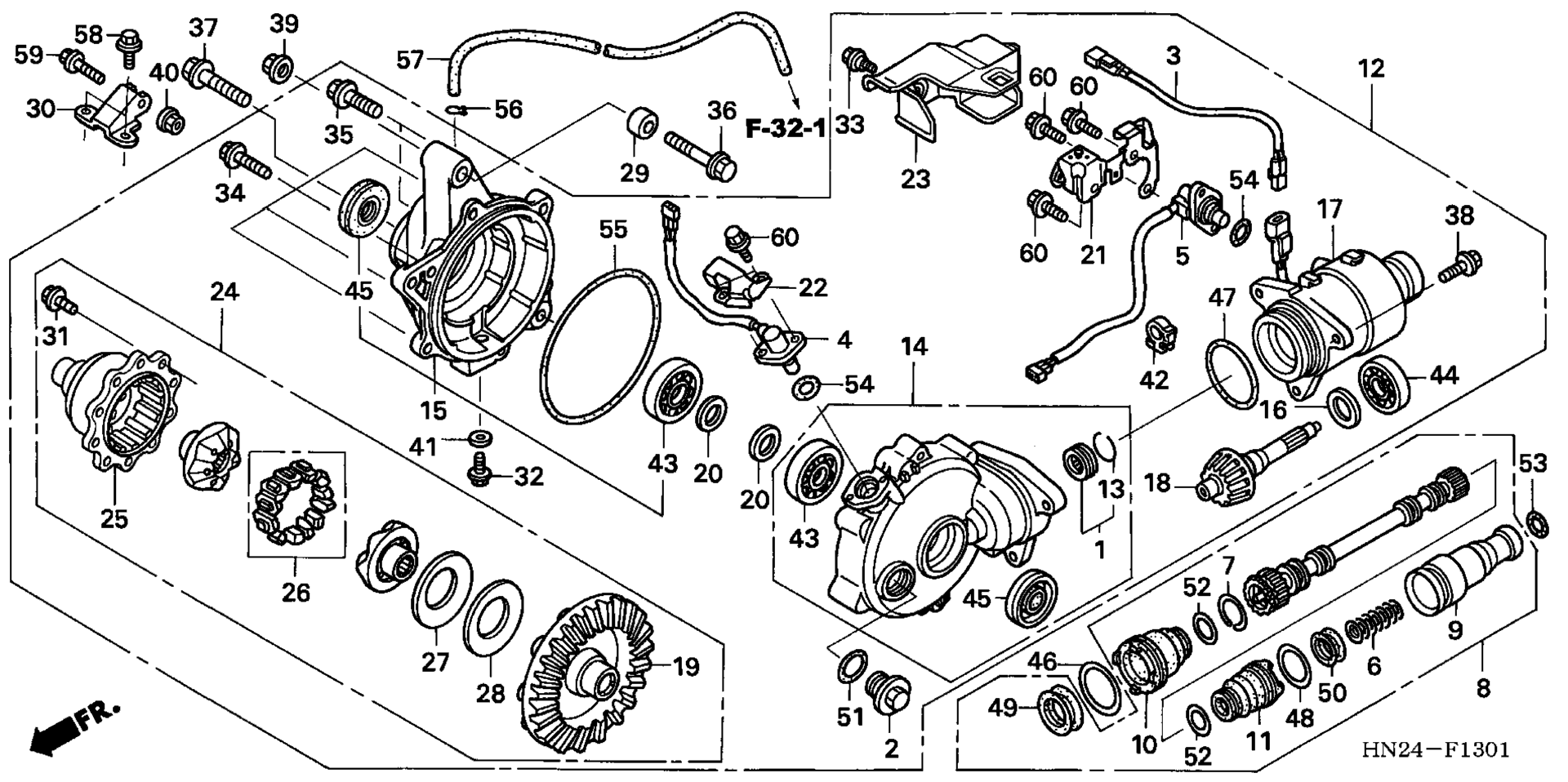 Передняя часть FINAL GEAR (TRX500FA/FGA'05)