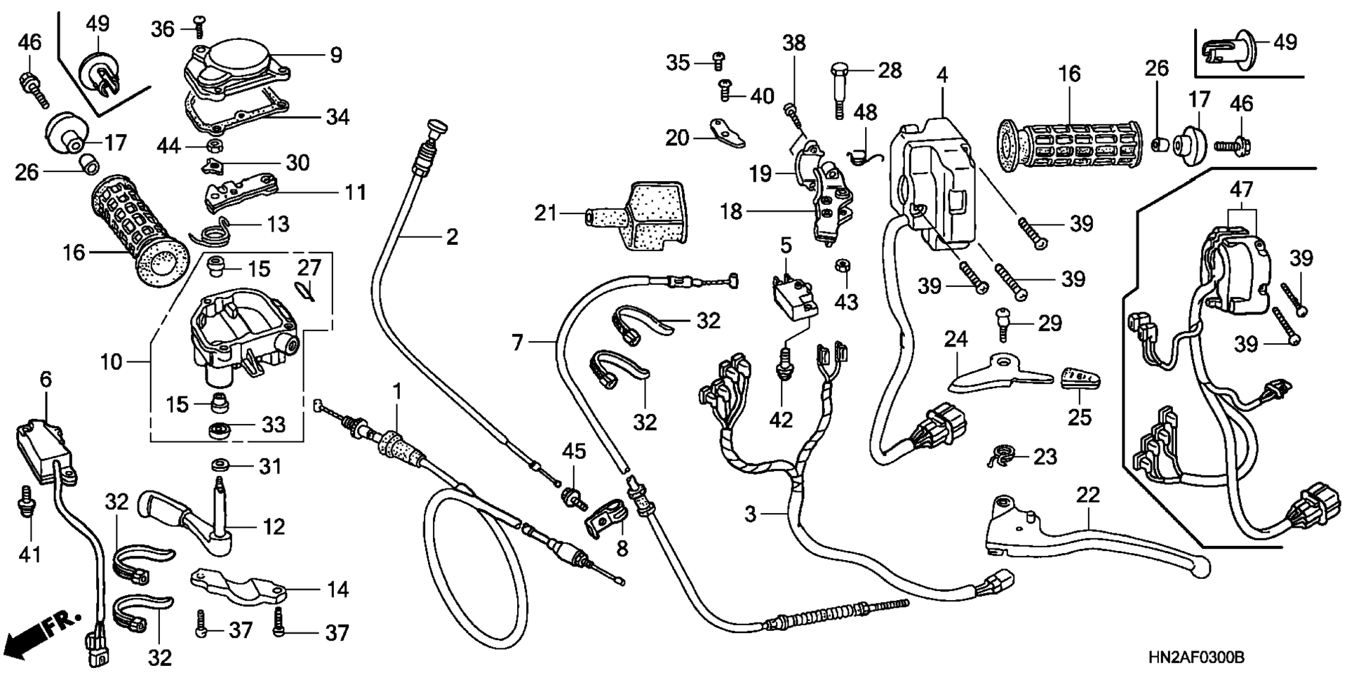 ручка LEVERS / SWITCHES / CABLES