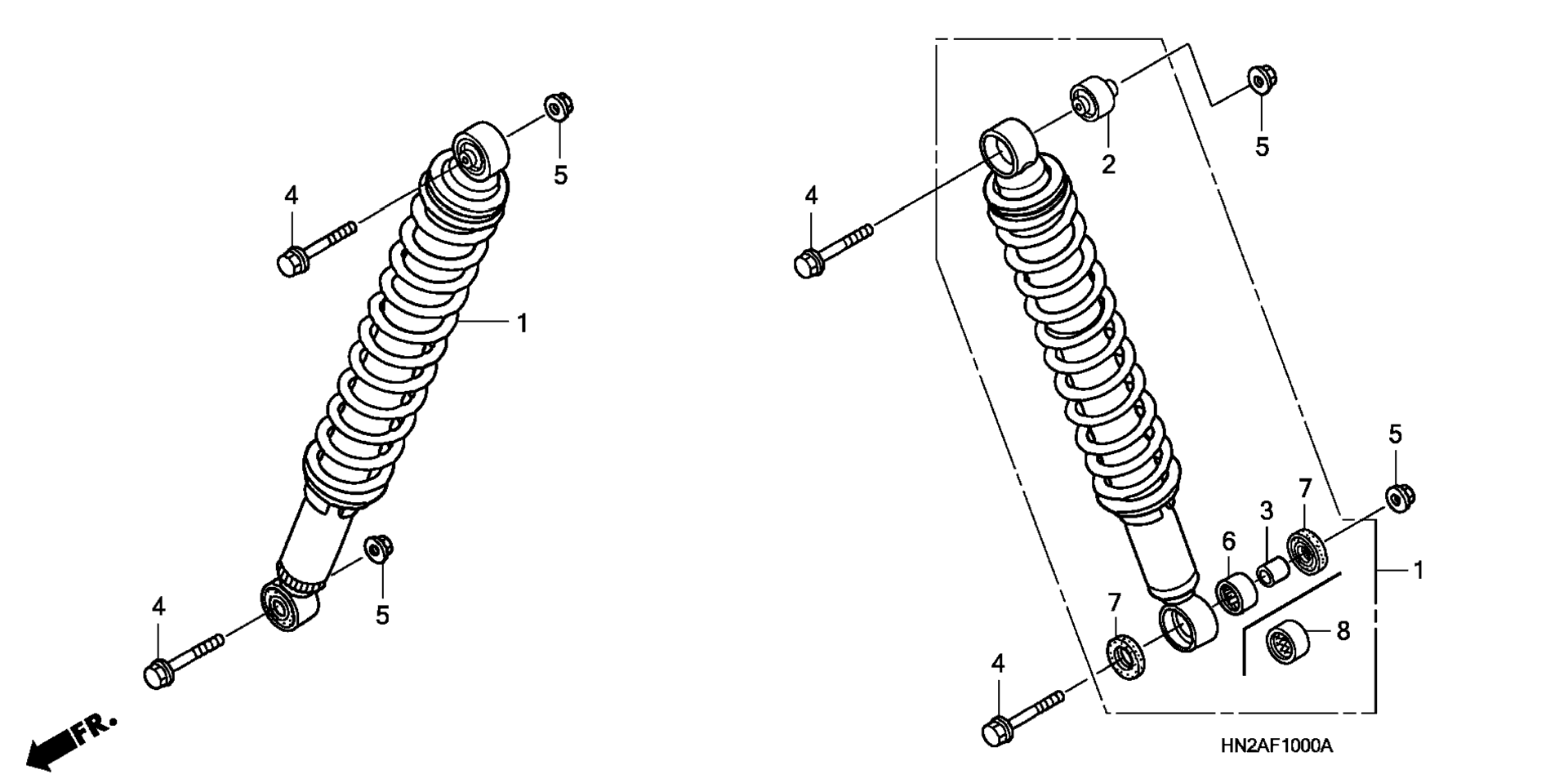 Передняя часть SHOCK ABSORBER