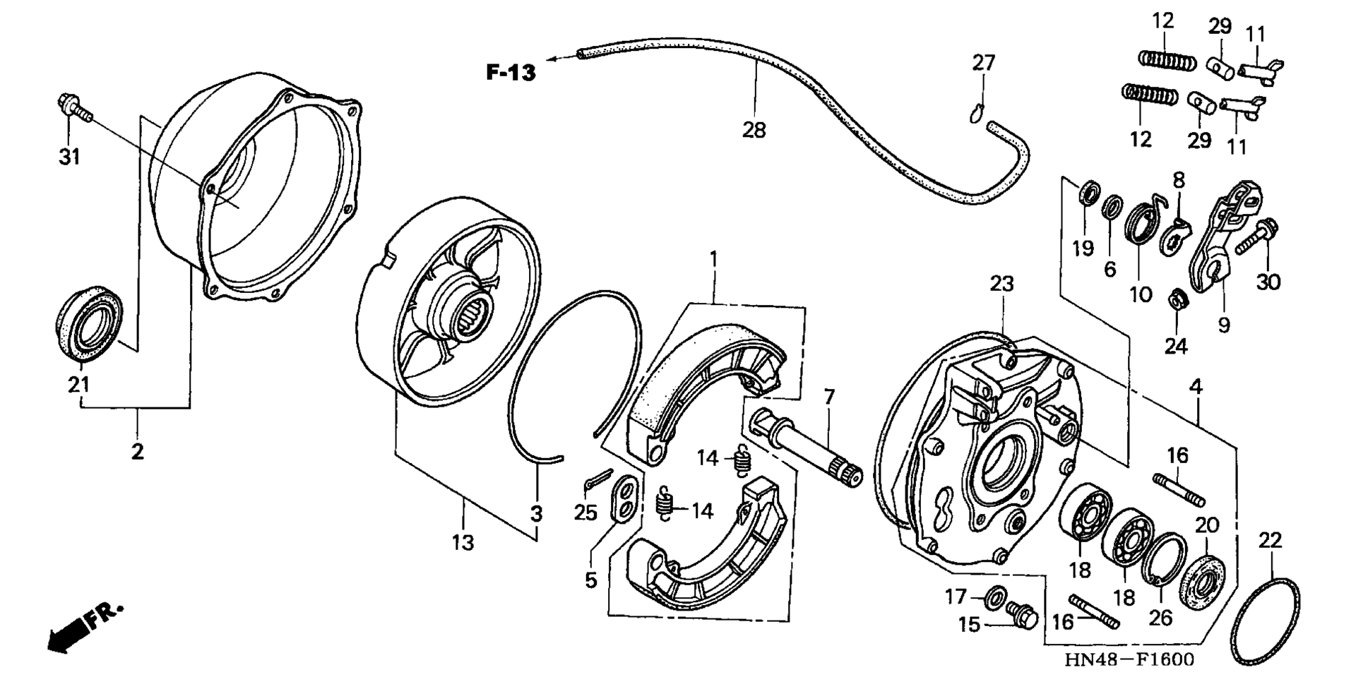 Задняя часть BRAKE PANEL