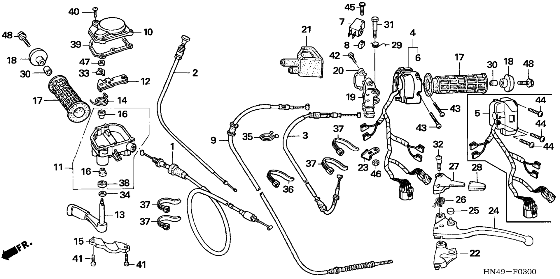 ручка LEVERS / SWITCHES / CABLES