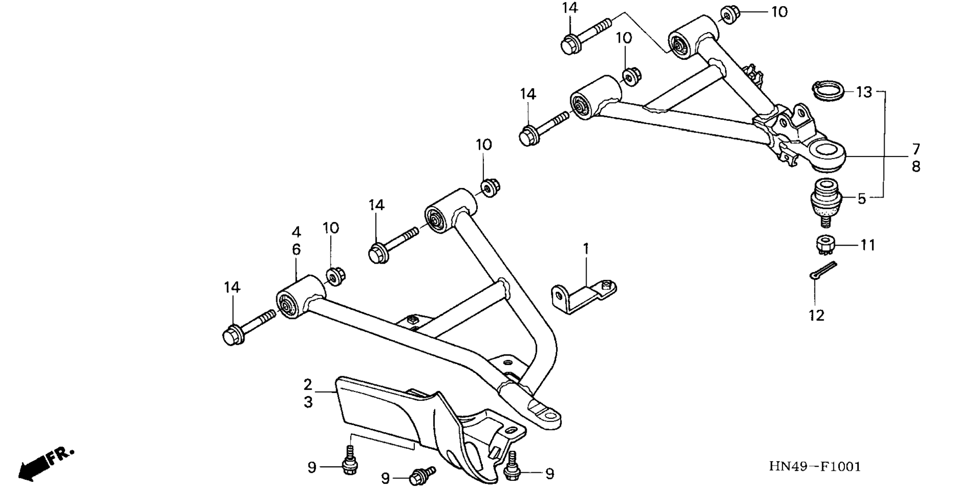 Передняя часть ARM (4WD)