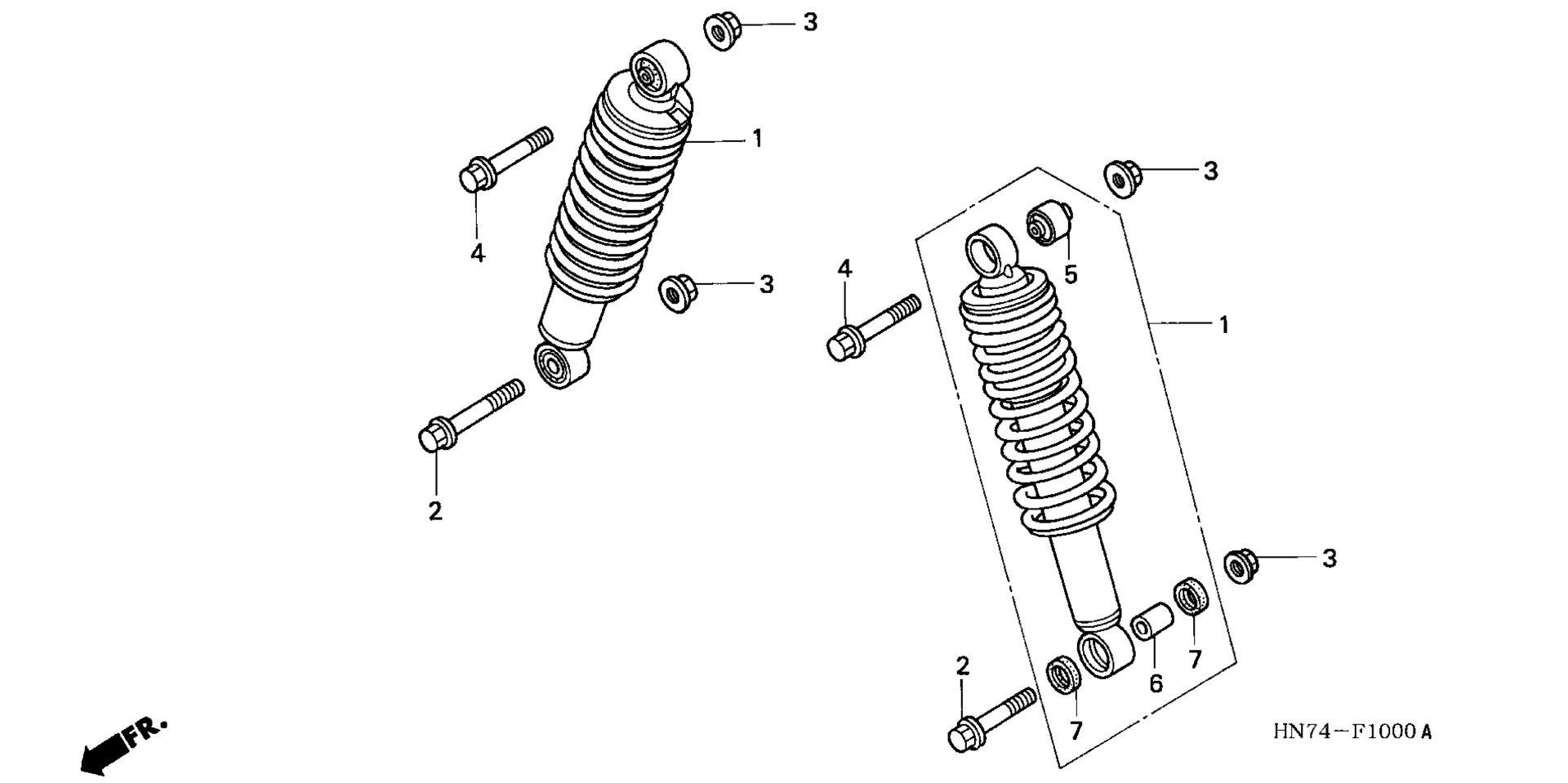 Передняя часть SHOCK ABSORBER
