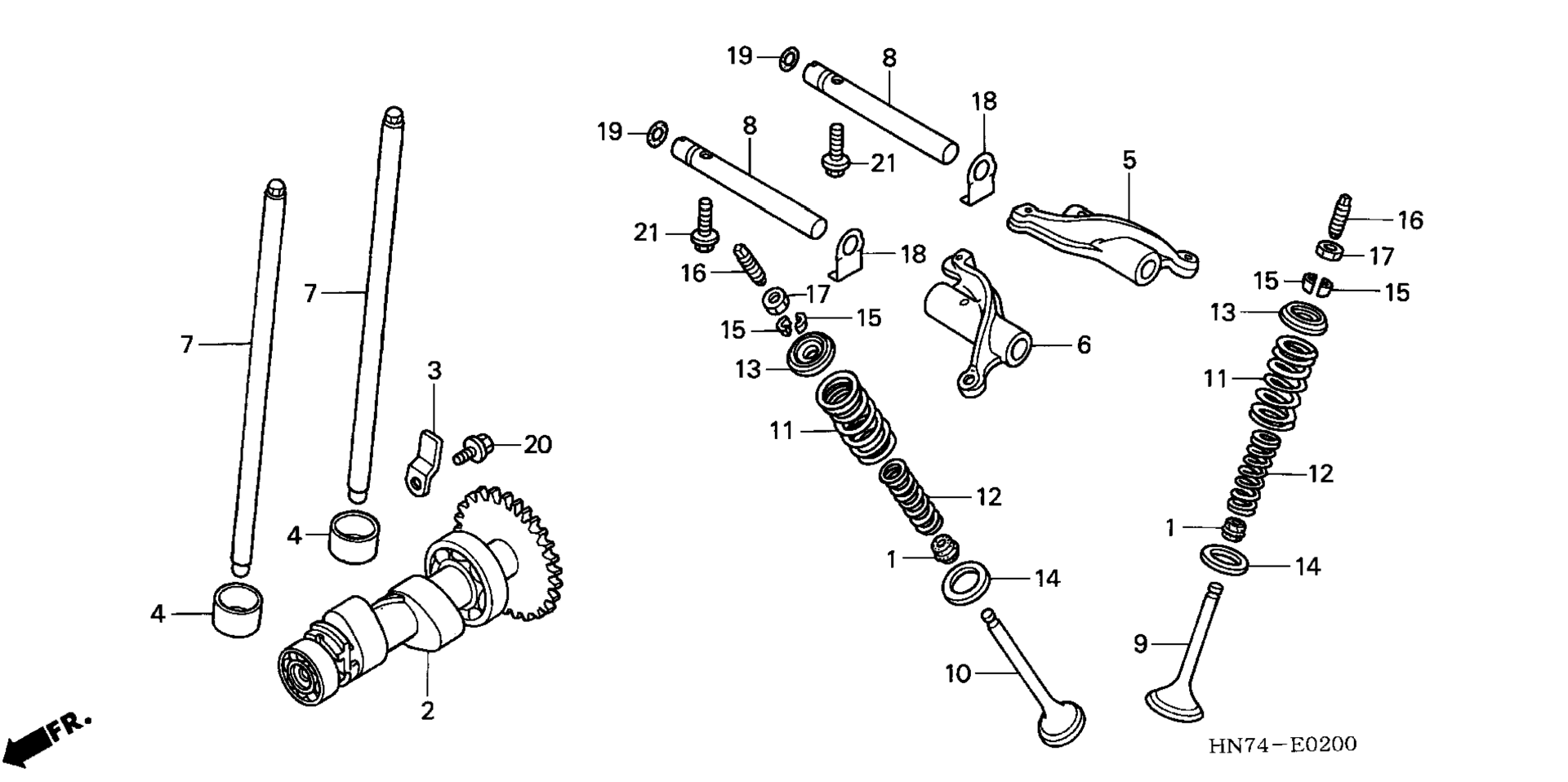 CAMSHAFT / клапан