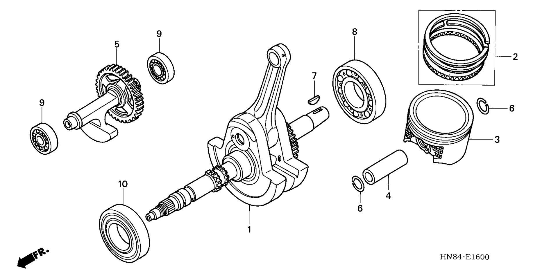 Коленчатый вал / PISTON