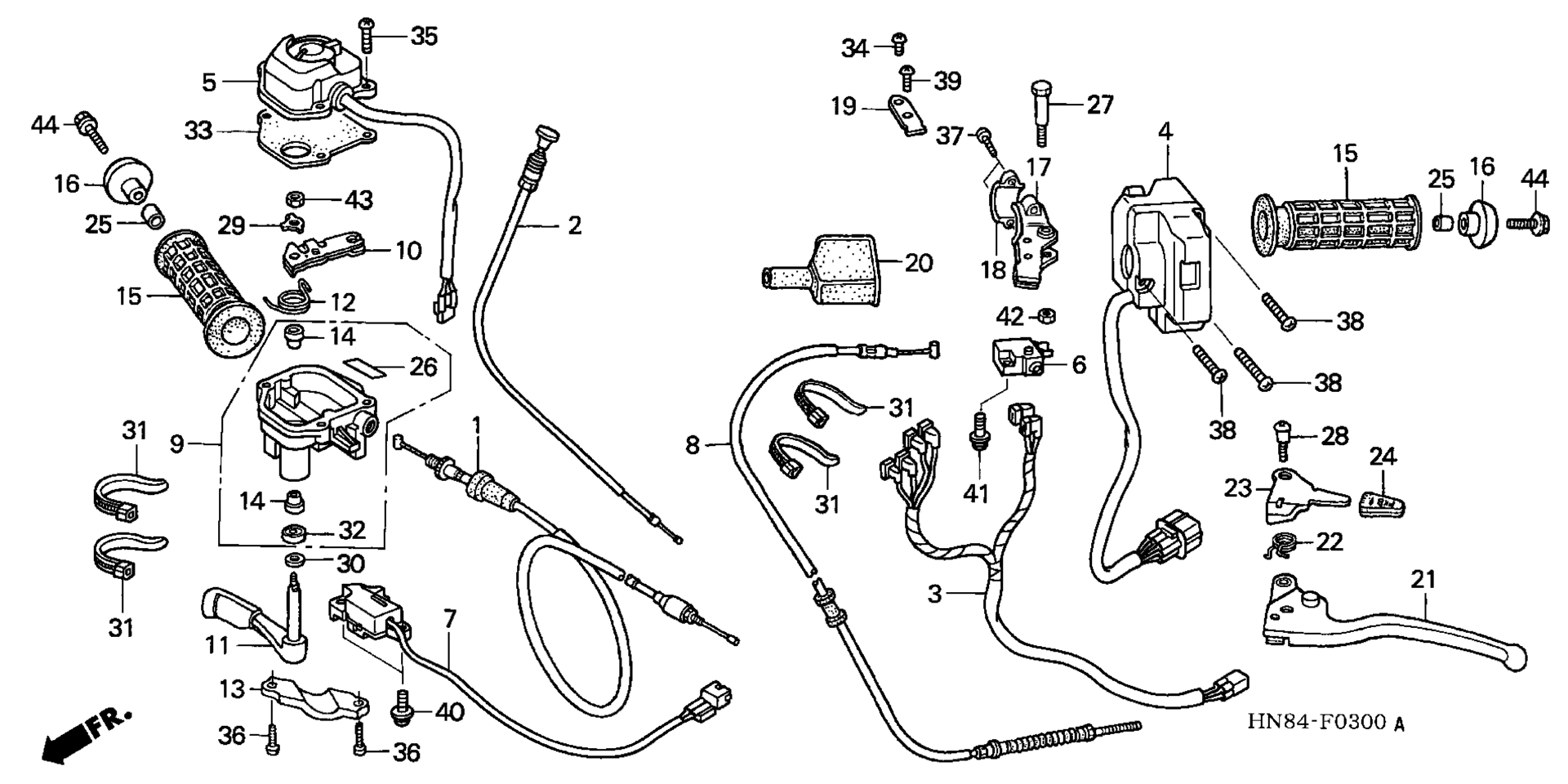 ручка LEVERS / SWITCHES / CABLES