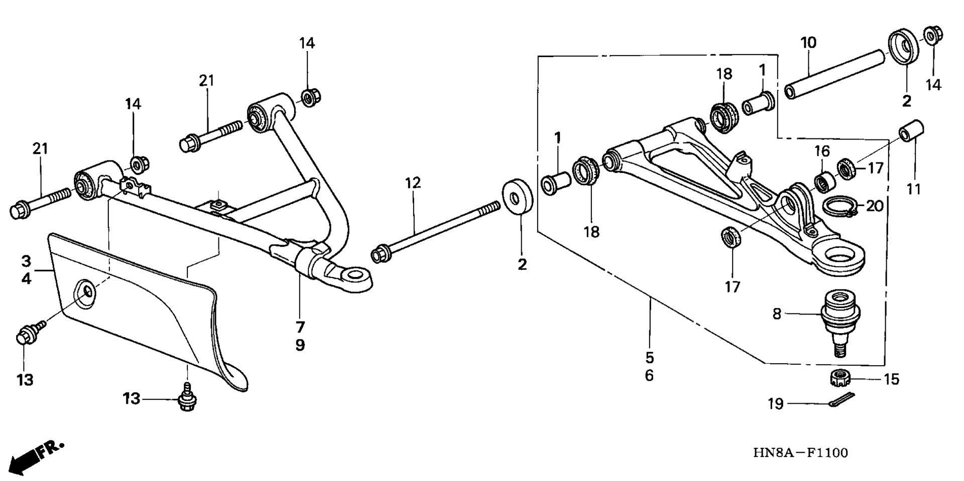 Передняя часть ARM