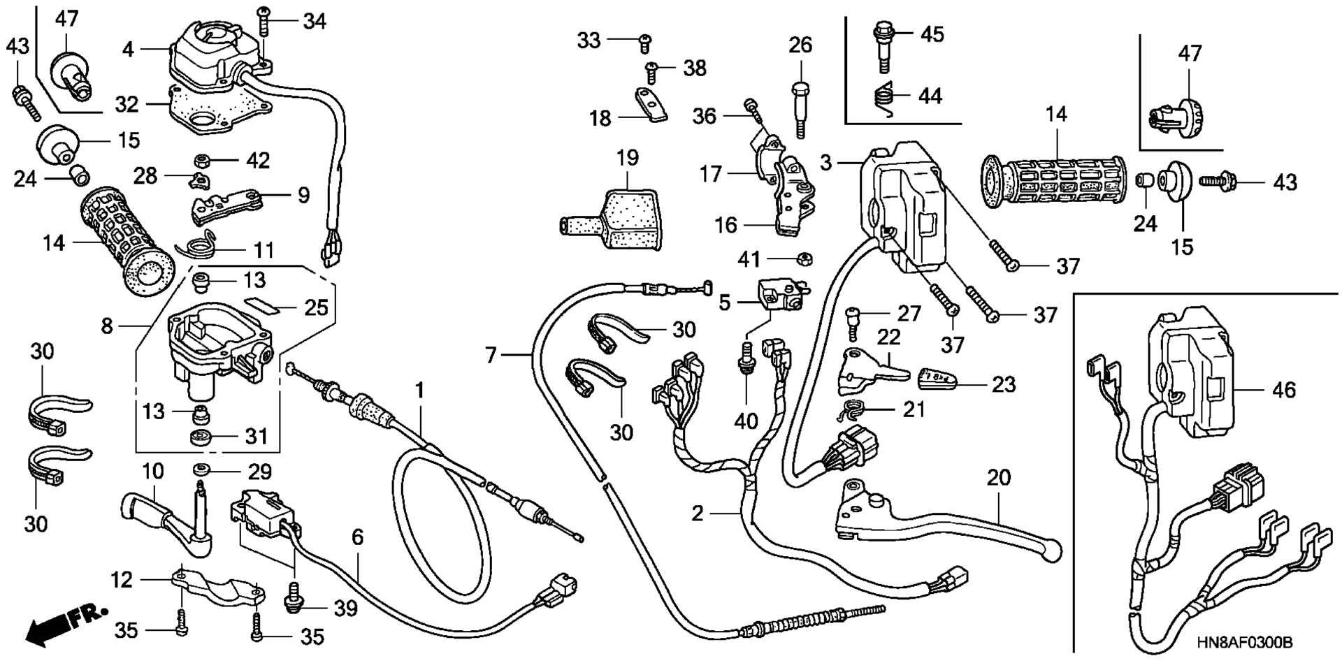 ручка LEVERS / SWITCHES / CABLES