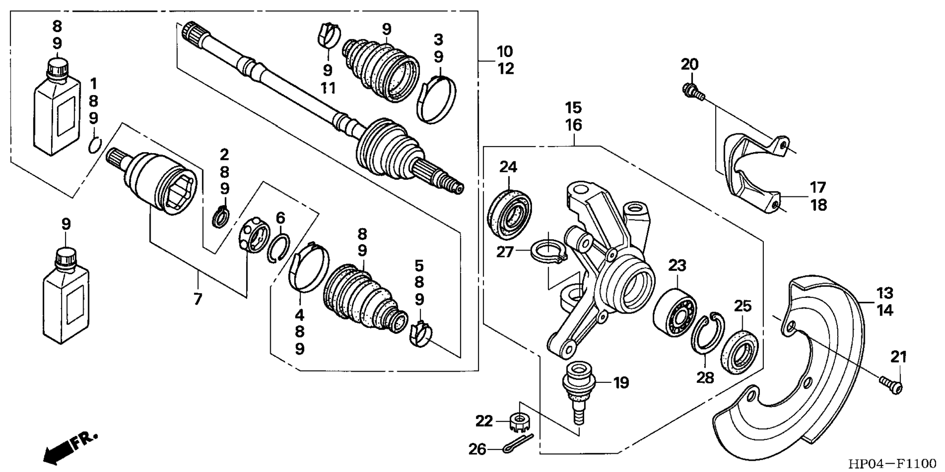 KNUCKLE (TRX500FE / FM)