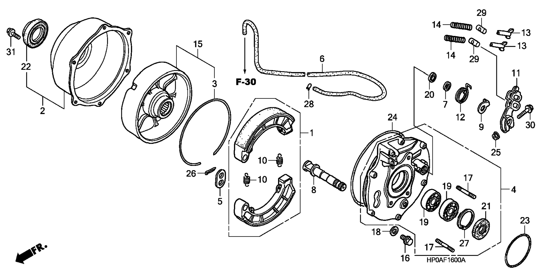 Задняя часть BRAKE PANEL