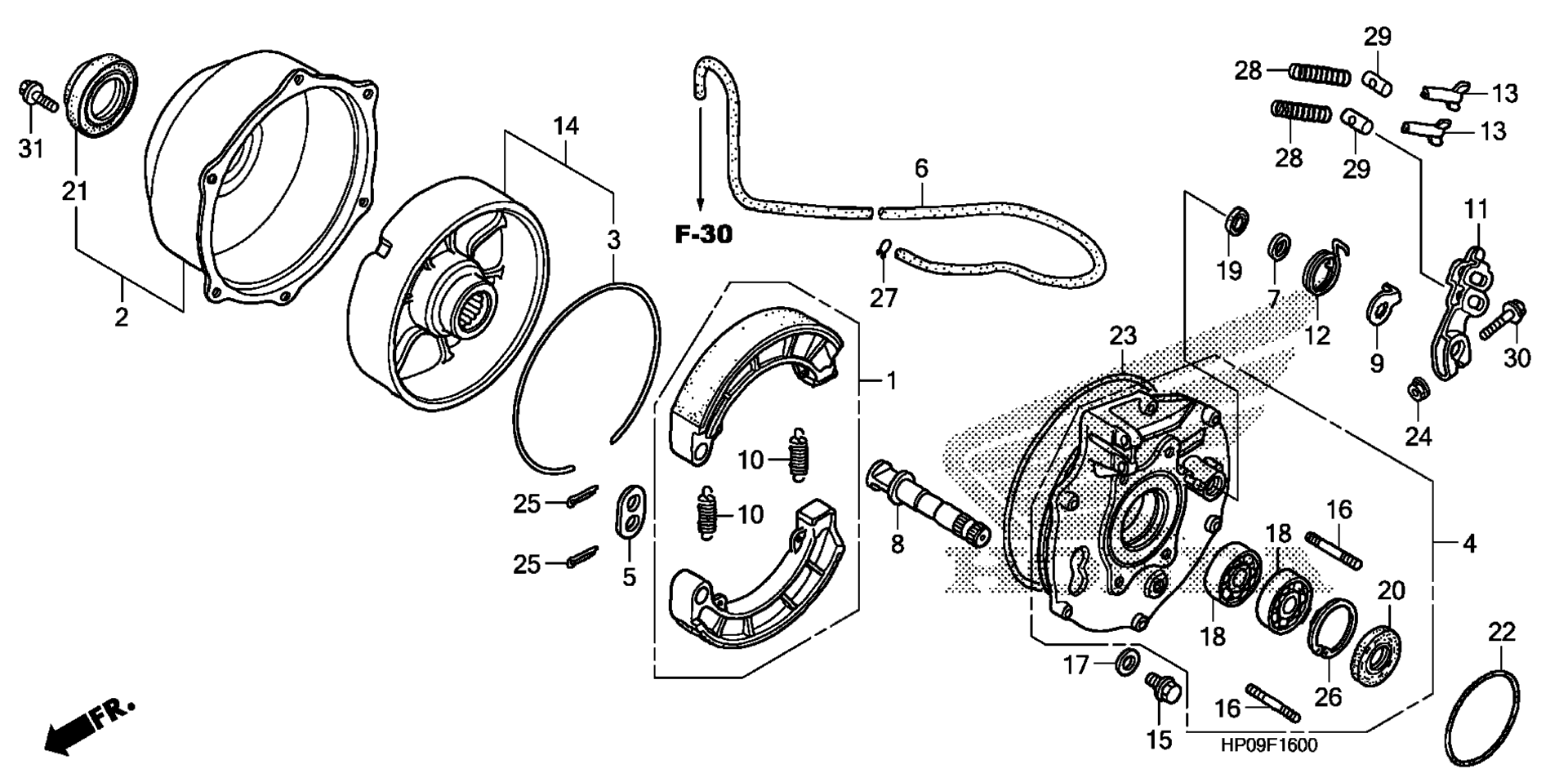 Задняя часть BRAKE PANEL