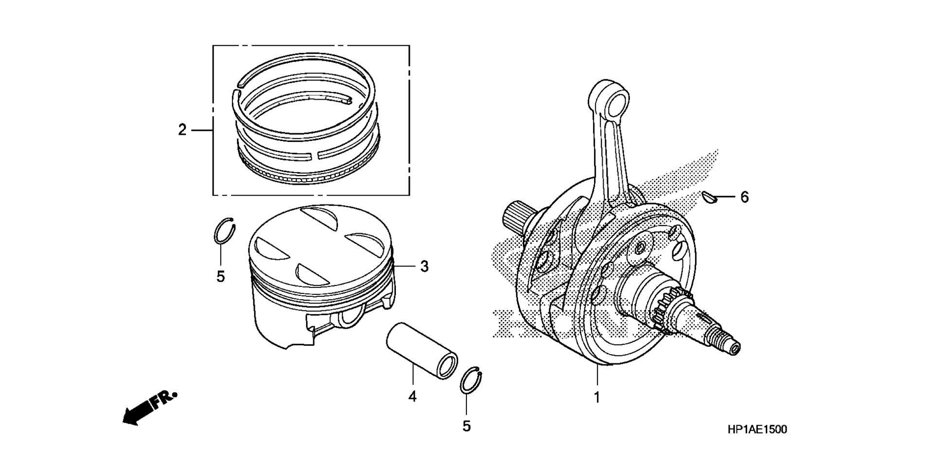 Коленчатый вал / PISTON
