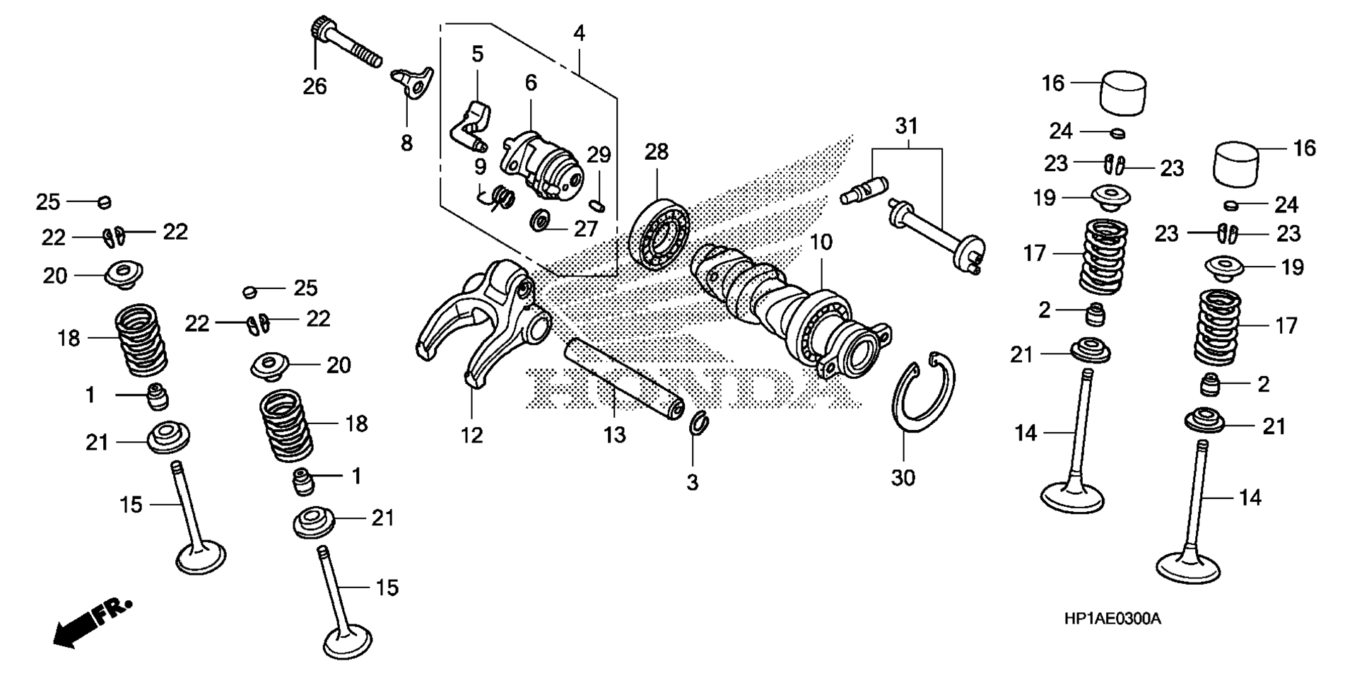 CAMSHAFT / клапан