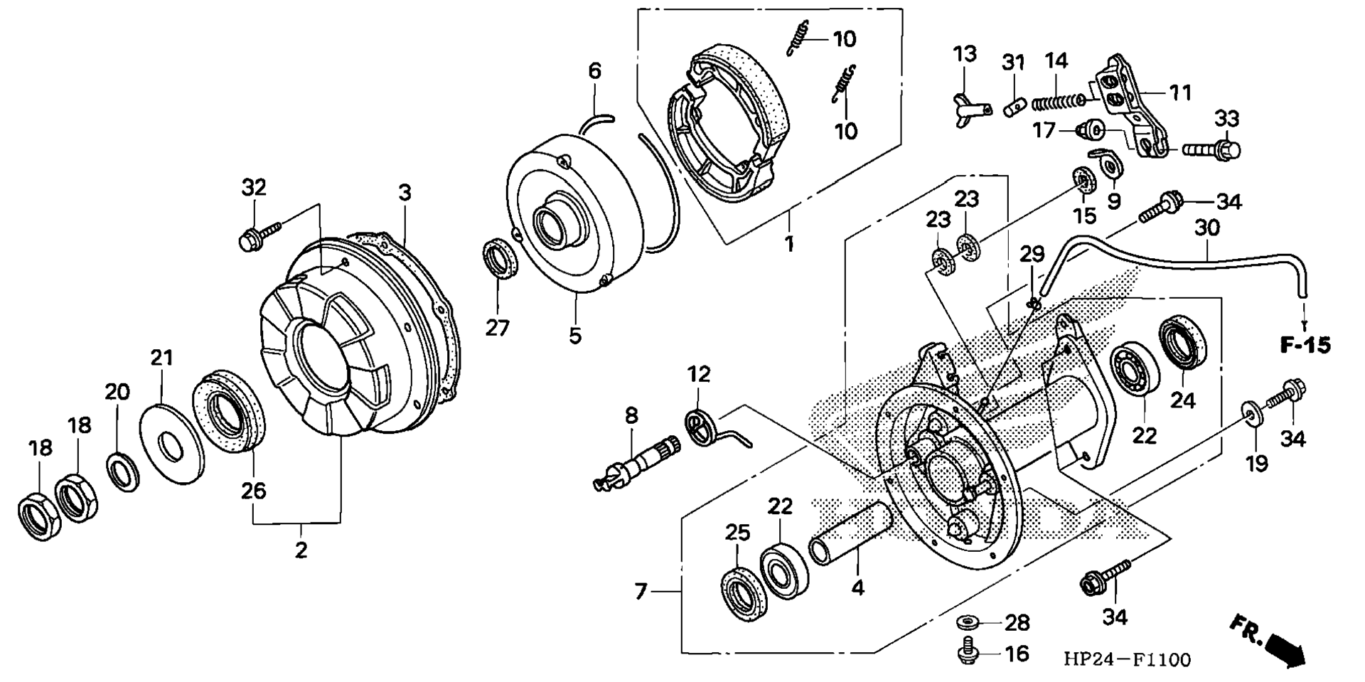 Задняя часть BRAKE PANEL