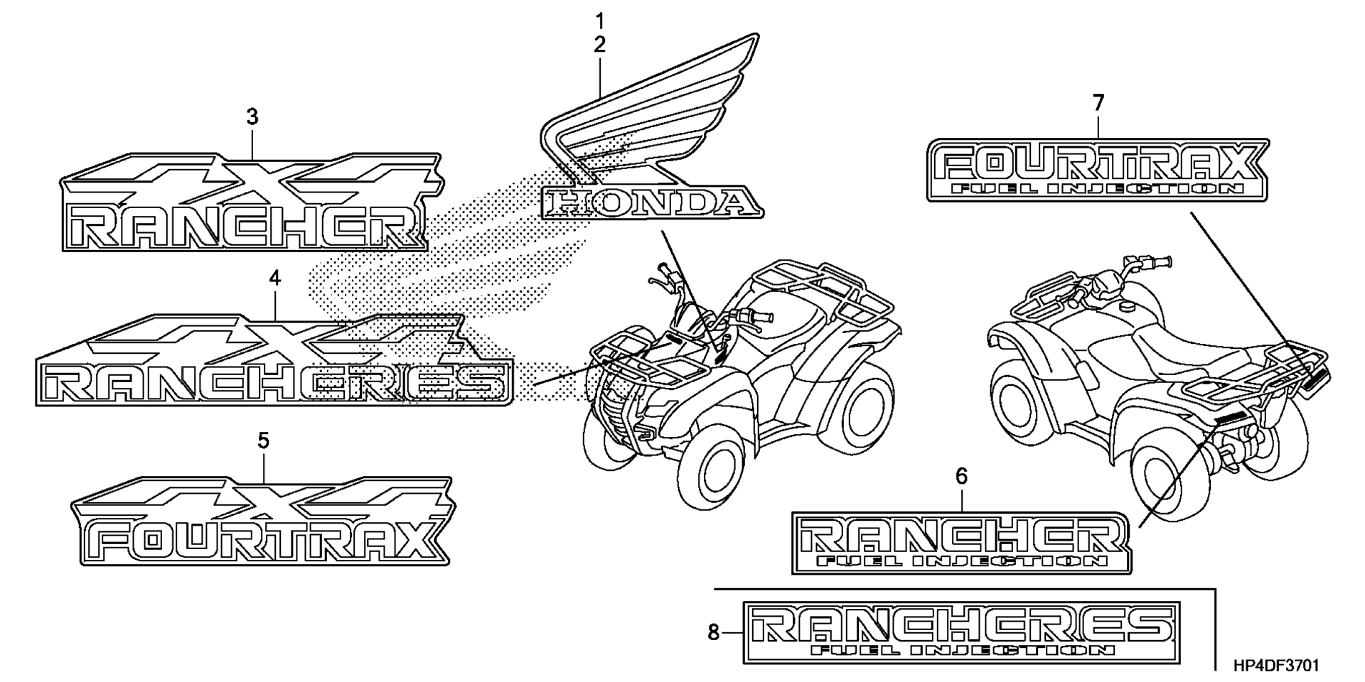 Маркировка (4WD)