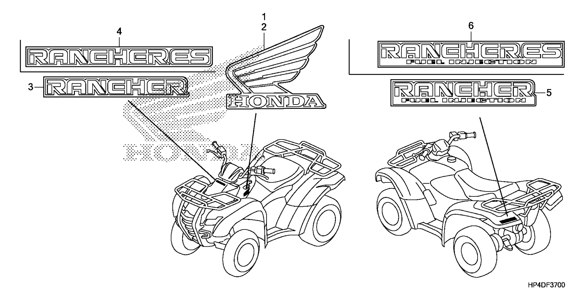 Маркировка (2WD)