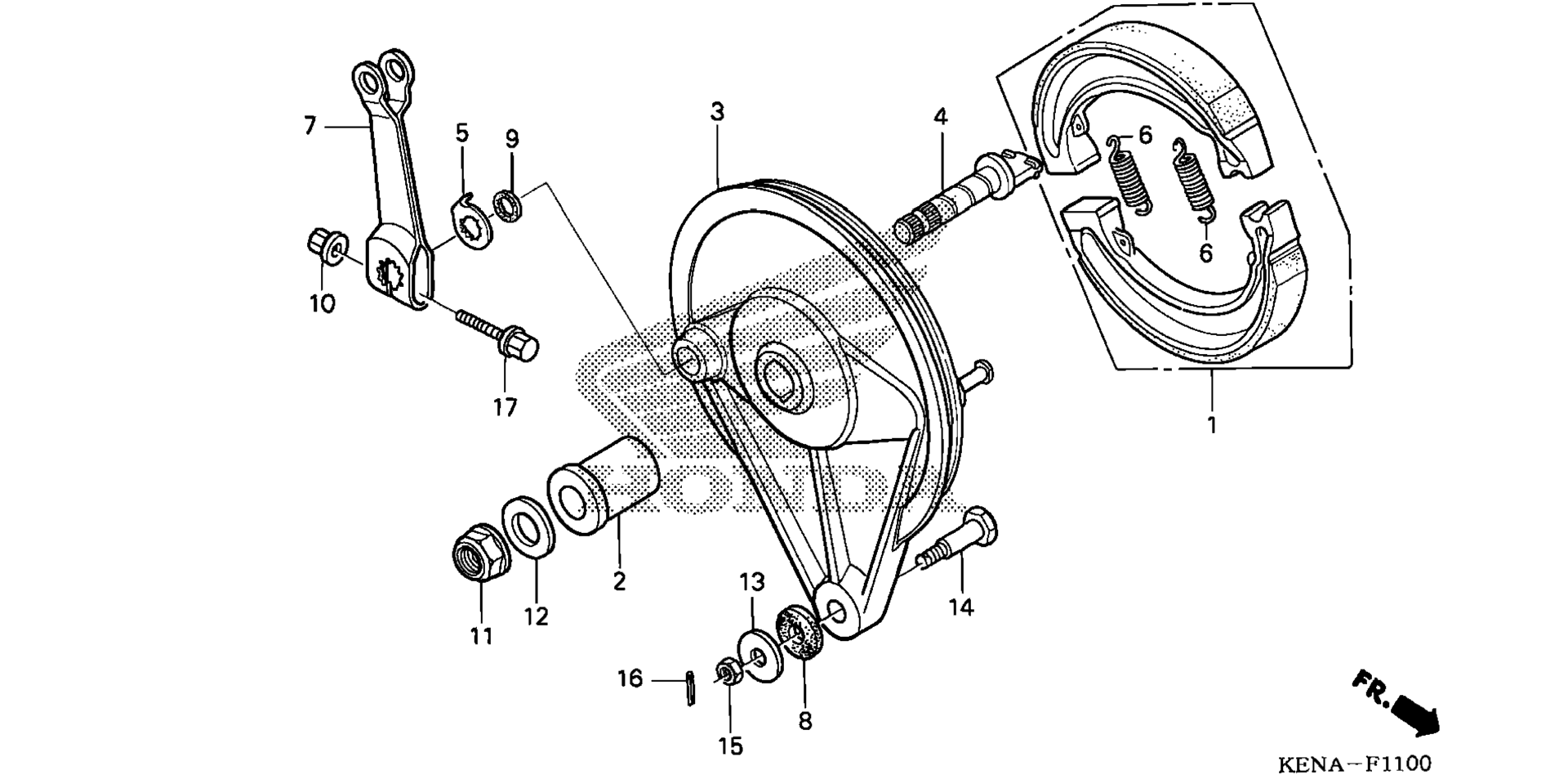 Задняя часть BRAKE PANEL