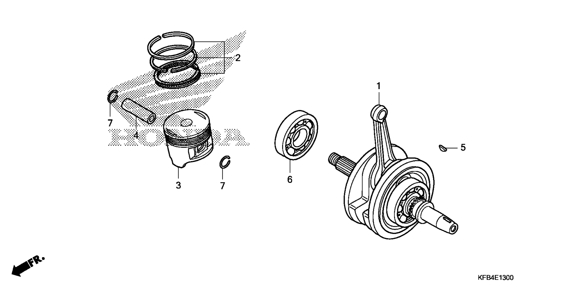 Коленчатый вал / PISTON