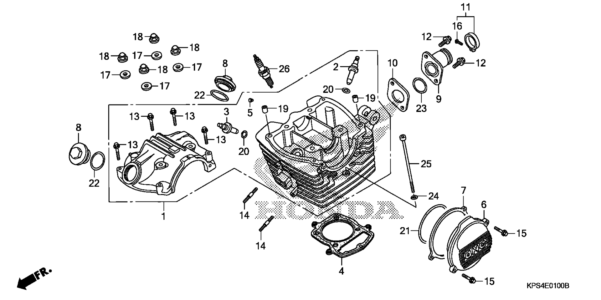 Цилиндр HEAD COVER / CYLINDER HEAD