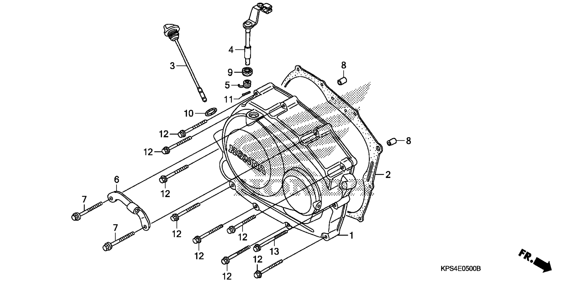 RIGHT CRANKCASE крышка