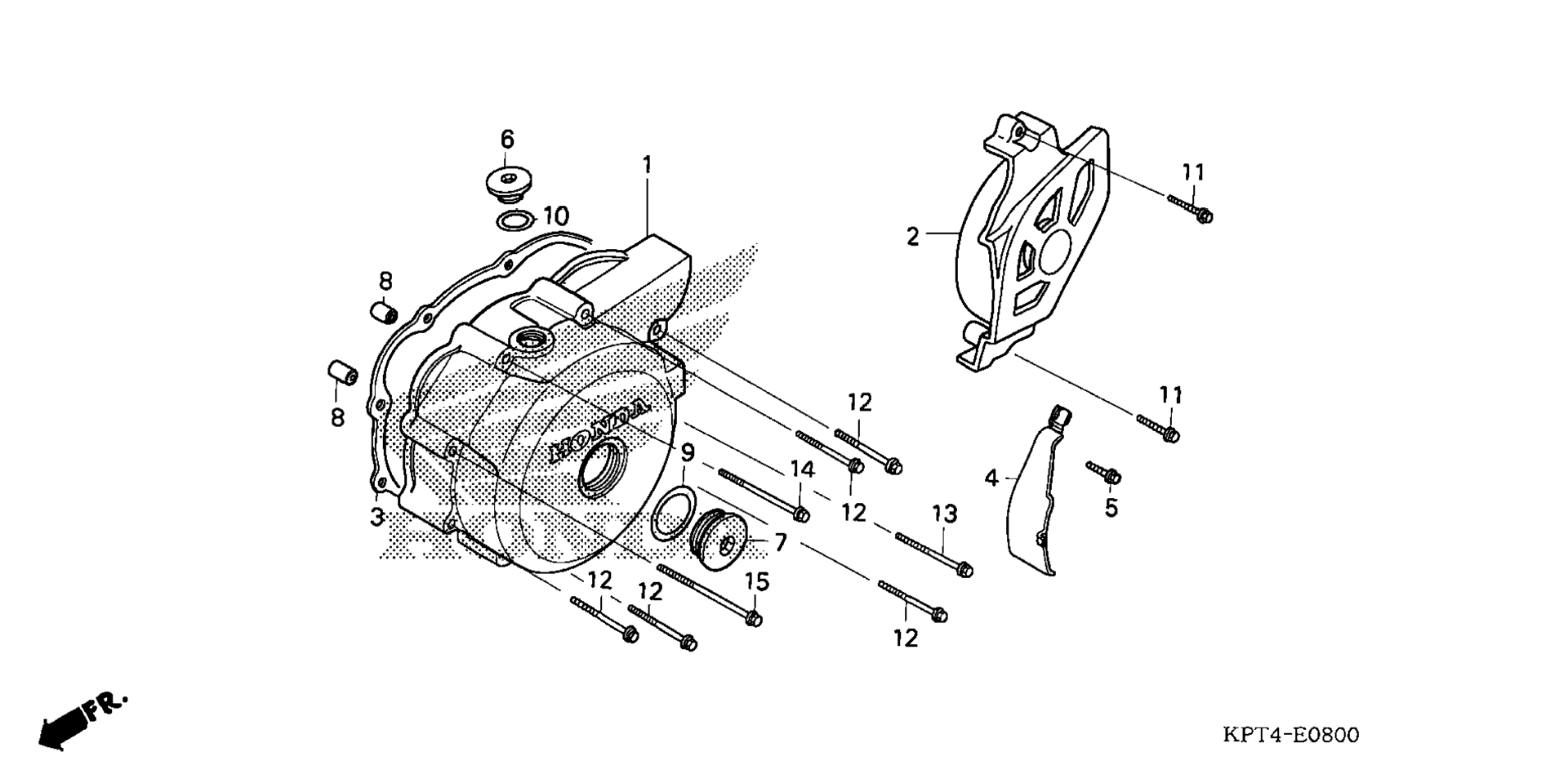 LEFT CRANKCASE крышка (1)