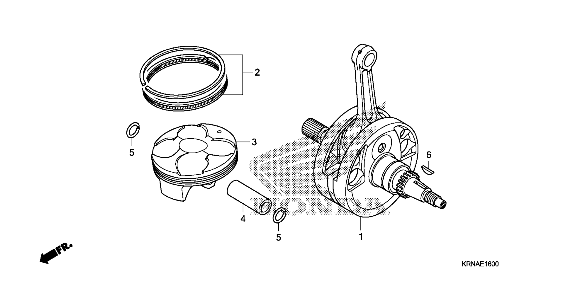 Коленчатый вал / PISTON