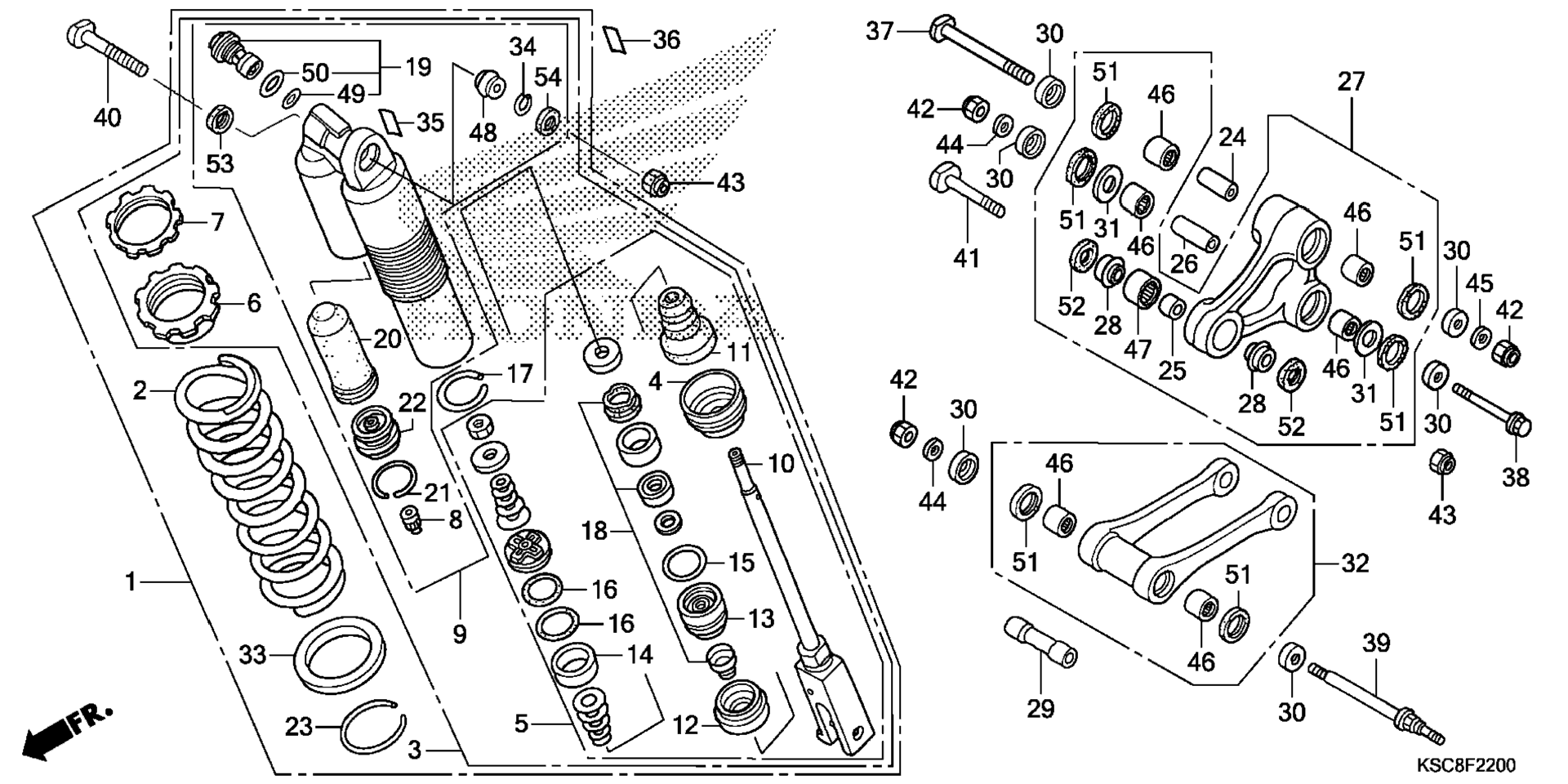 Задний амортизатор