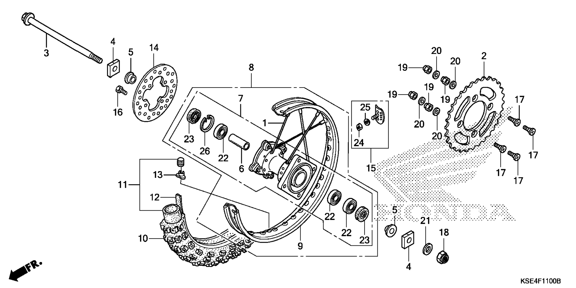Заднее колесо