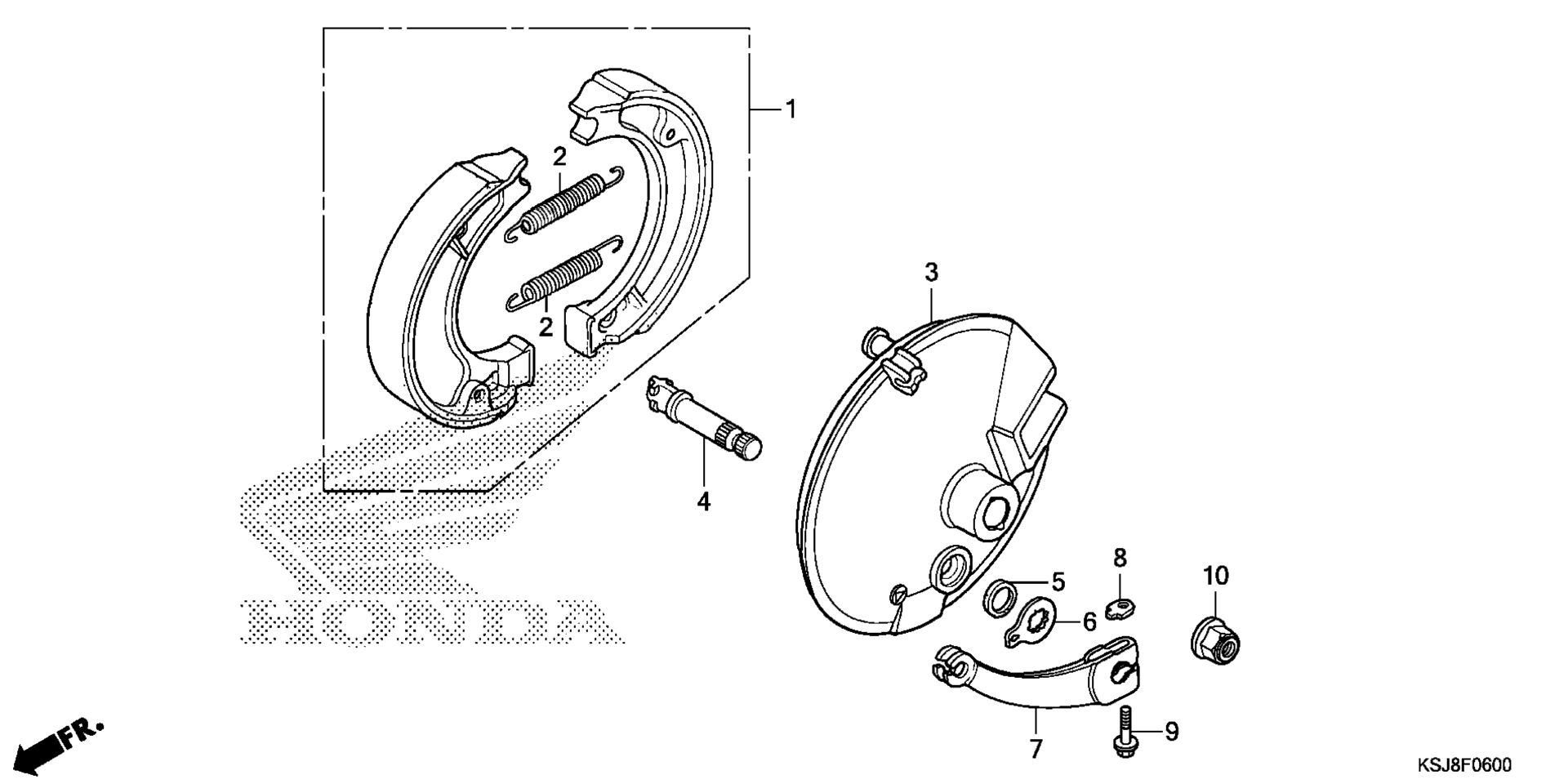 Передняя часть BRAKE PANEL