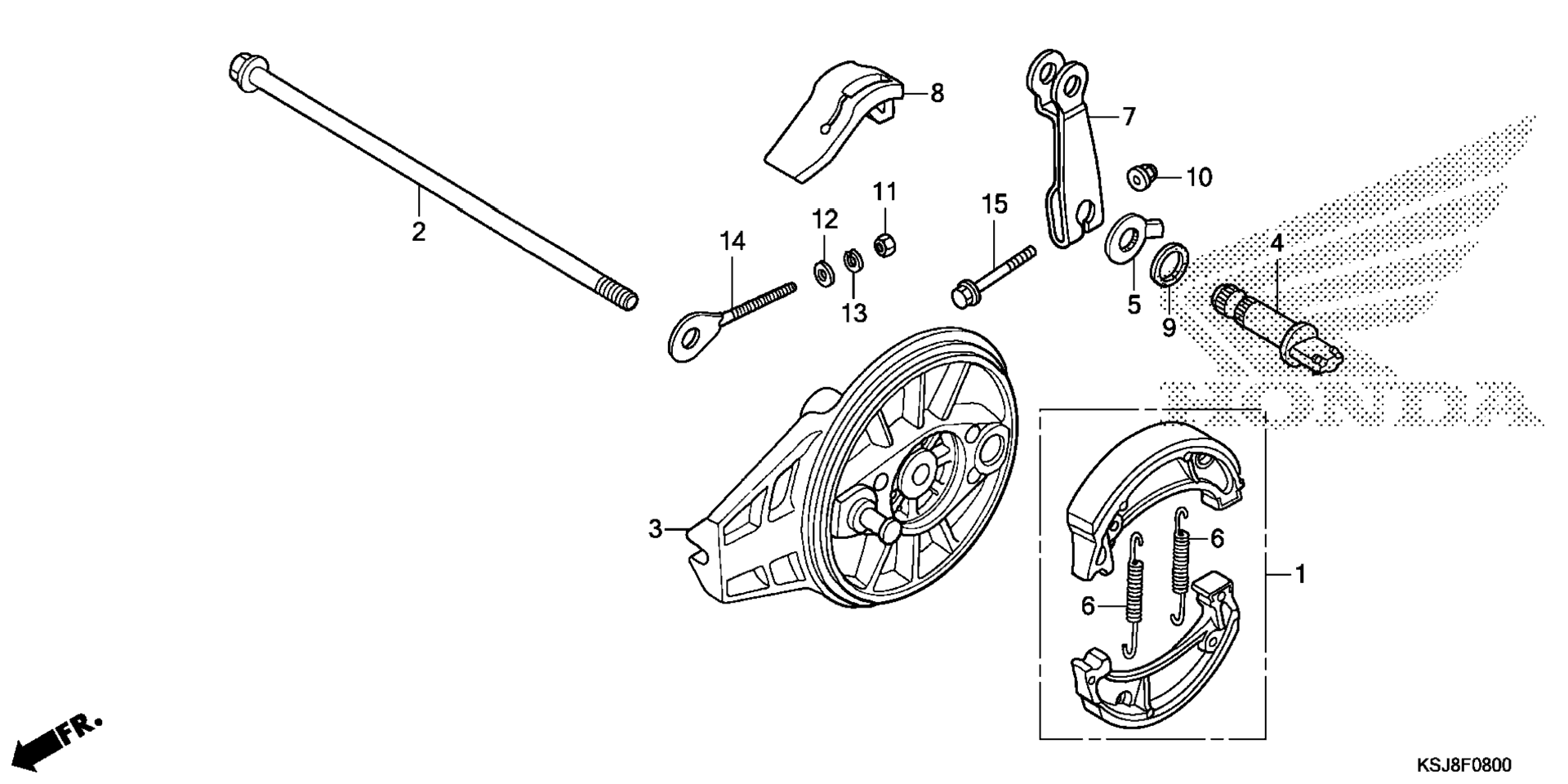 Задняя часть BRAKE PANEL