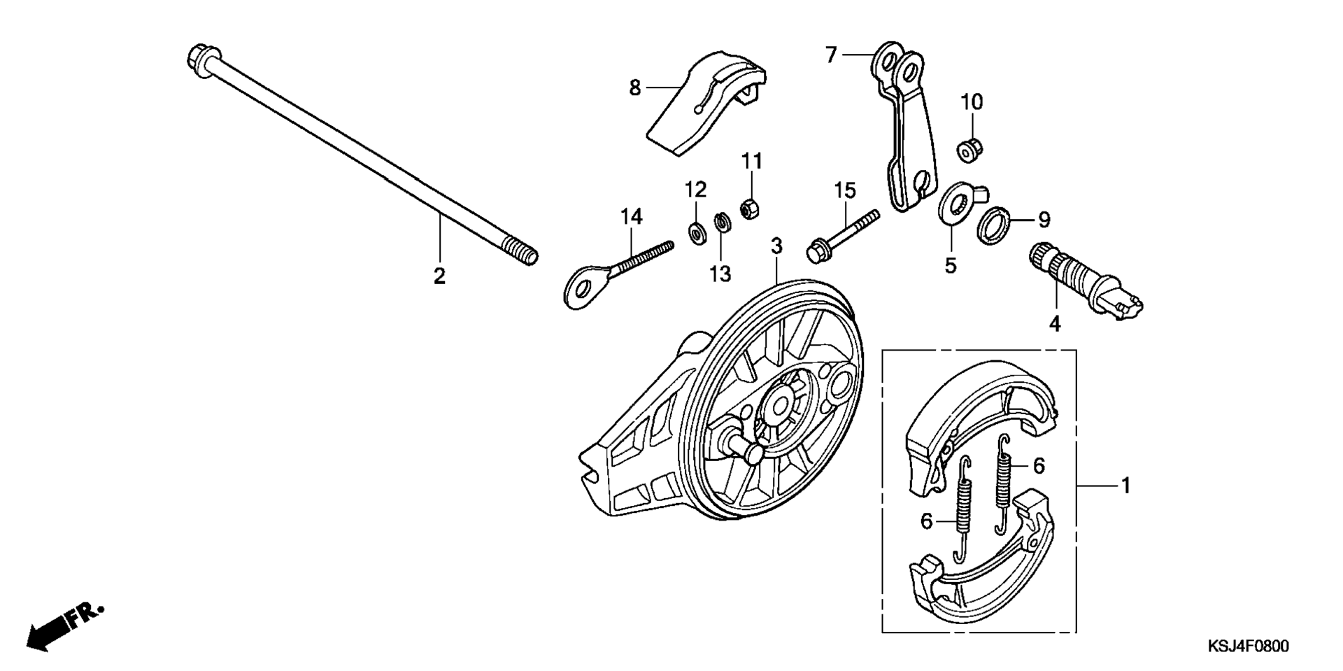 Задняя часть BRAKE PANEL
