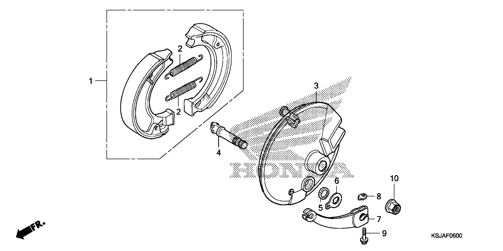 Передняя часть BRAKE PANEL