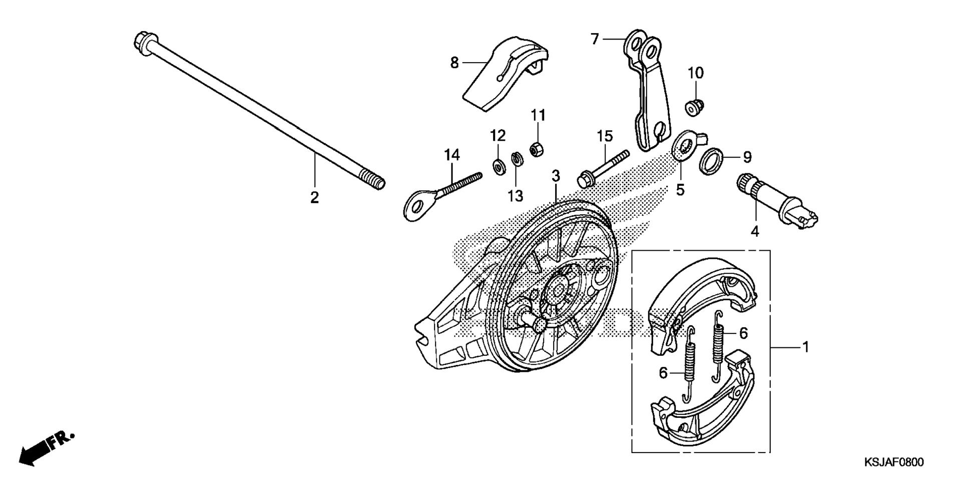 Задняя часть BRAKE PANEL