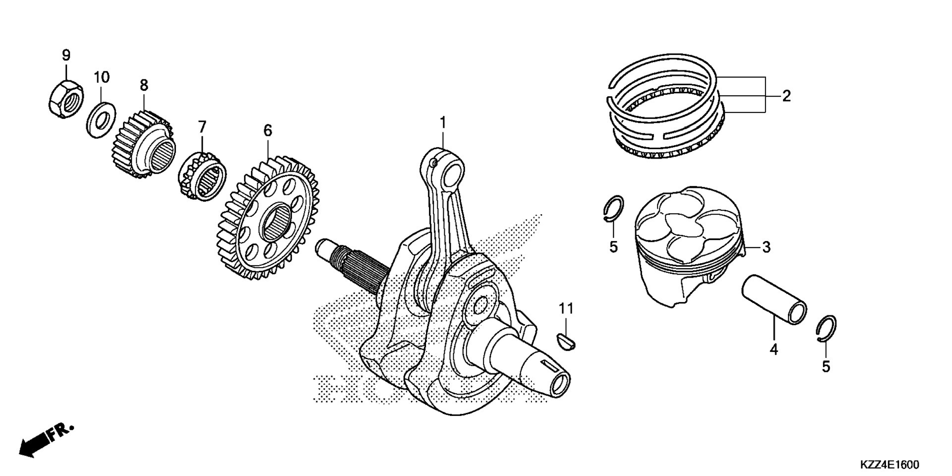 Коленчатый вал / PISTON