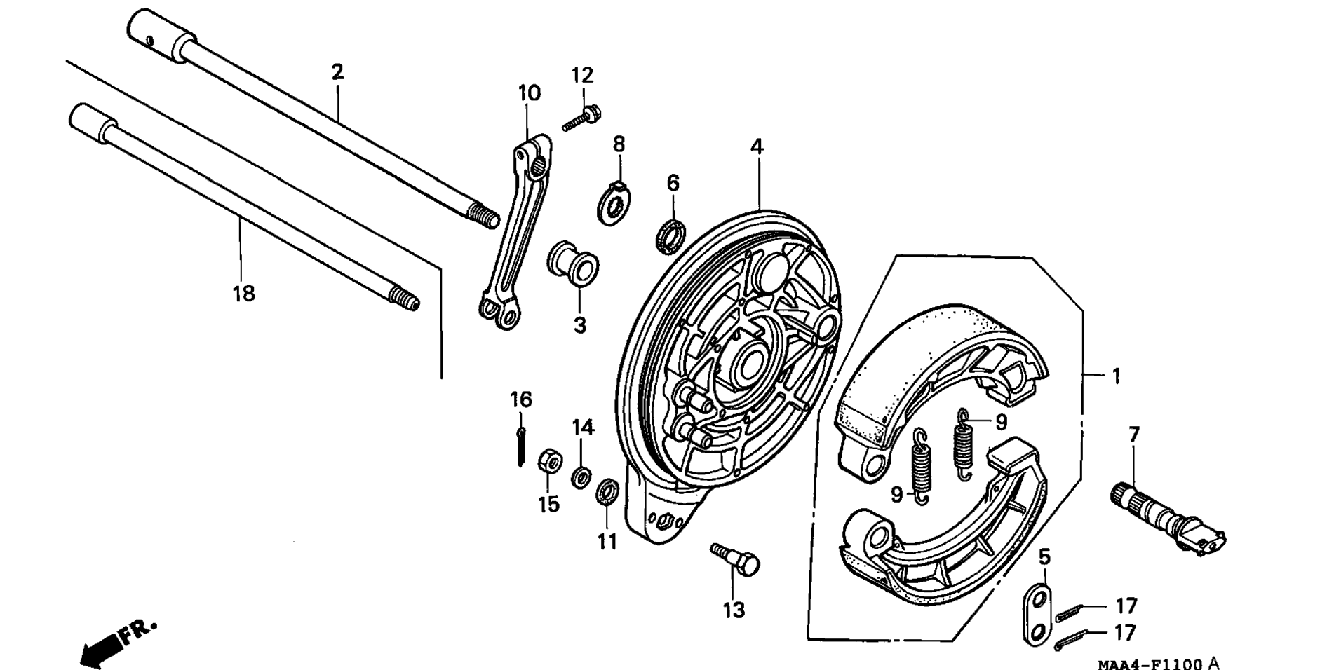 Задняя часть BRAKE PANEL