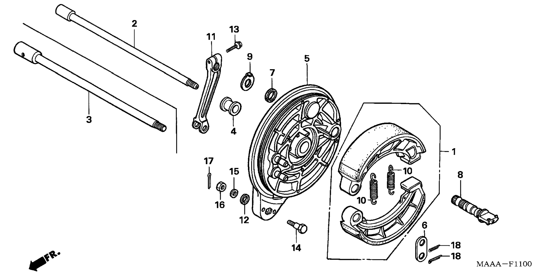 Задняя часть BRAKE PANEL