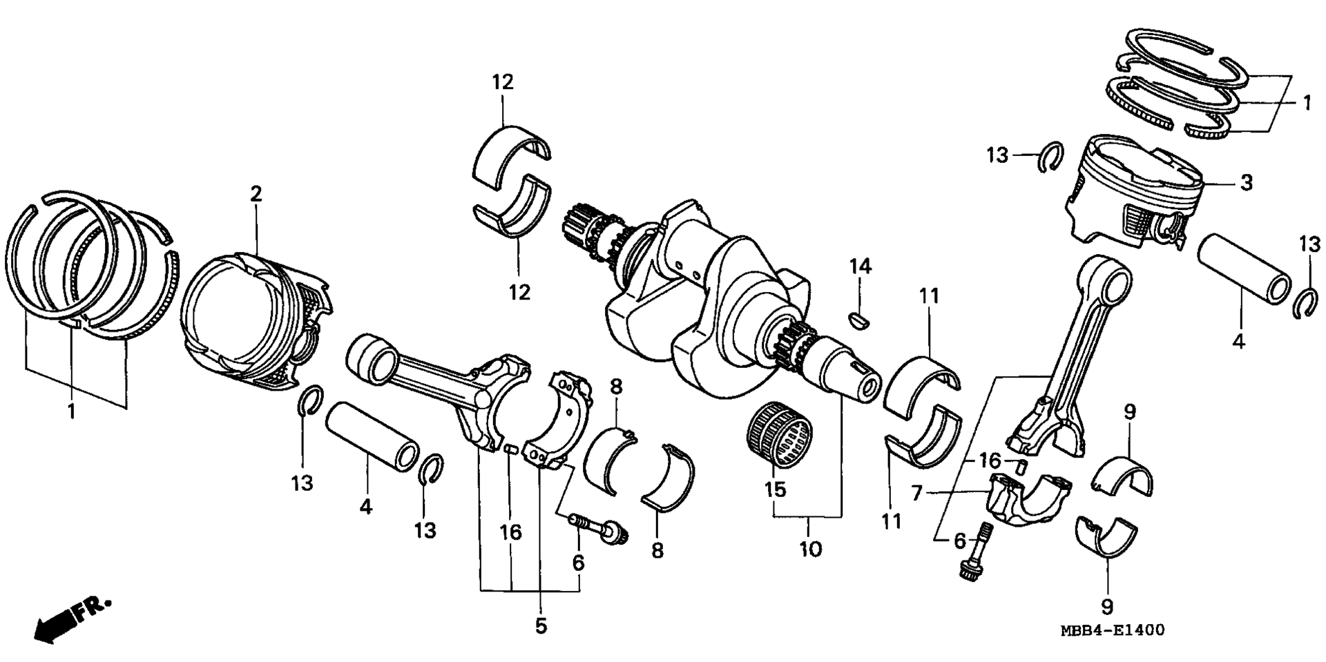 Коленчатый вал / PISTON