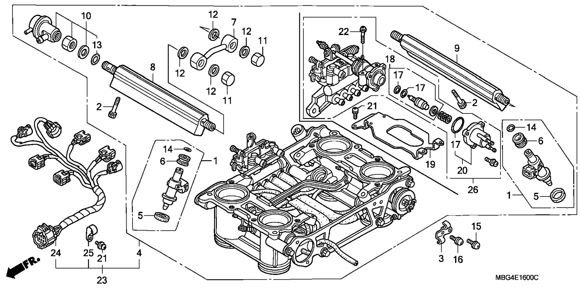 Дроссель BODY ASSY.