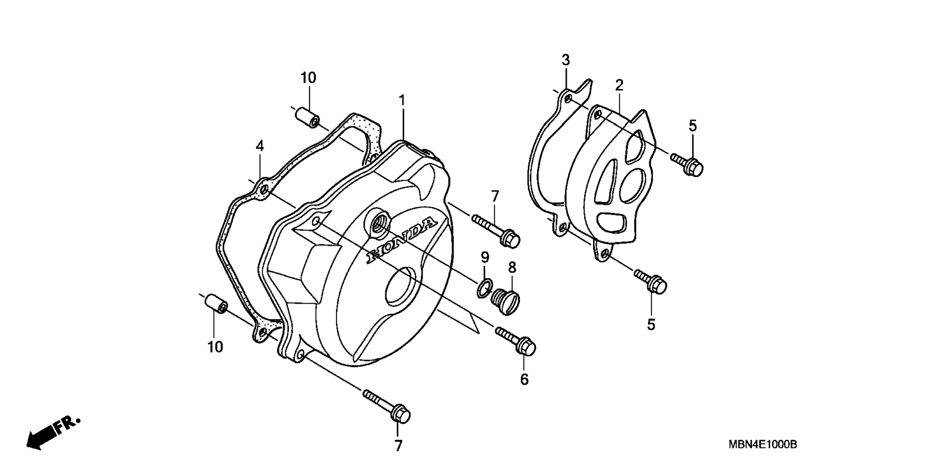 Left Crankcase крышка