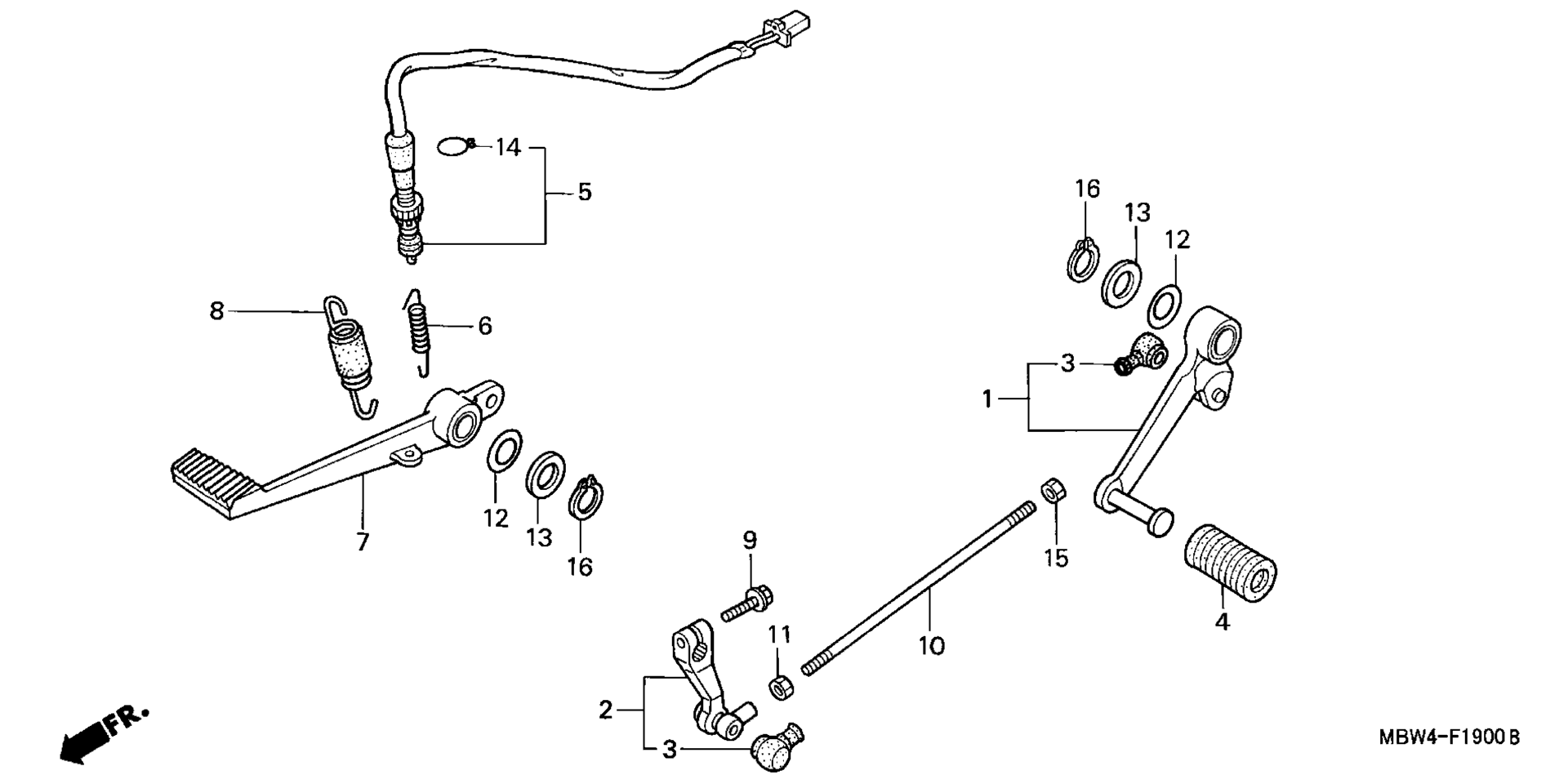 Тормоз PEDAL / CHANGE PEDAL