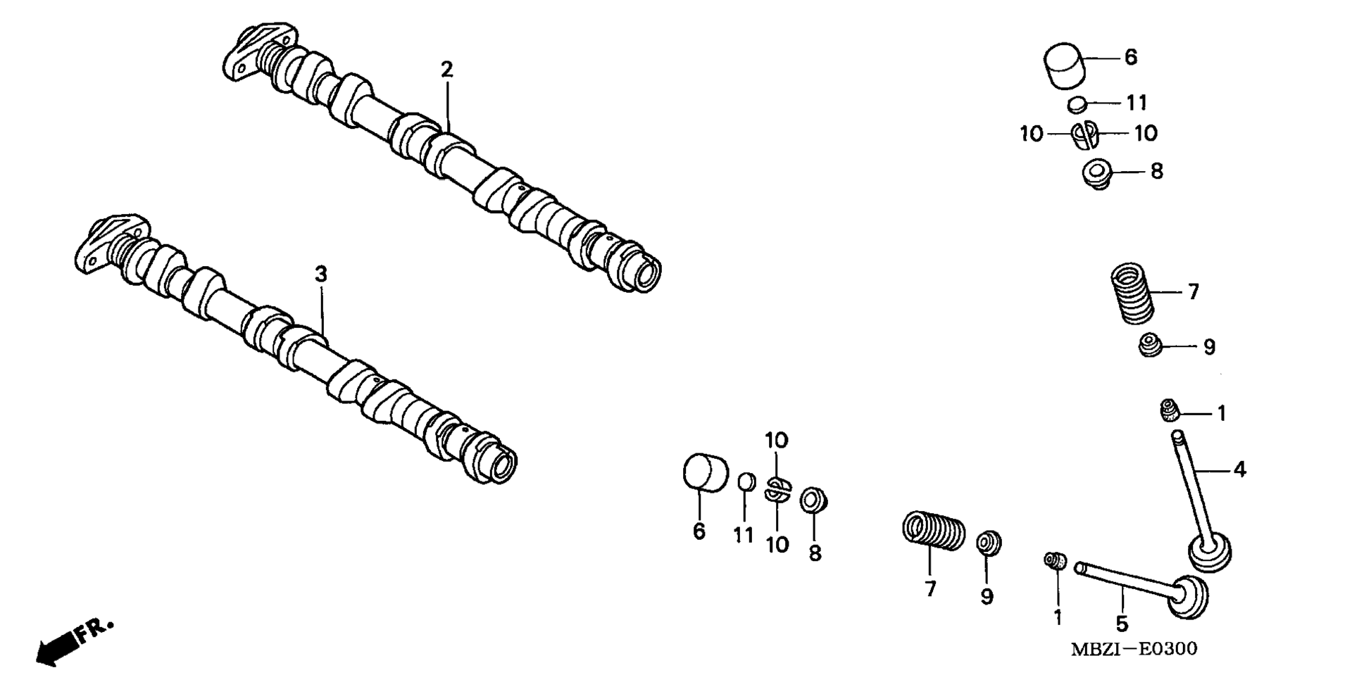 CAMSHAFT / клапан